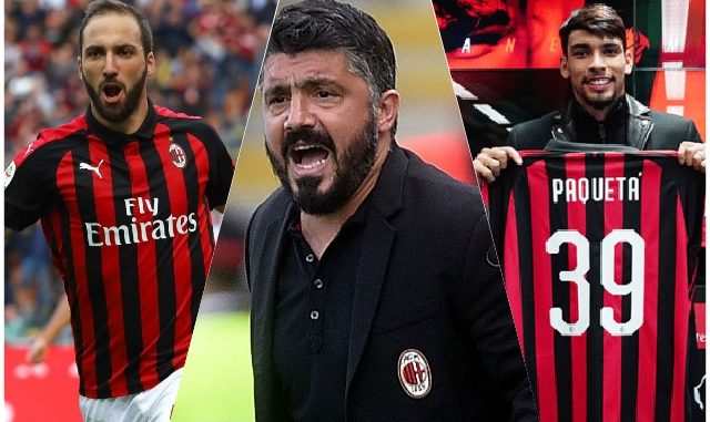 Gattuso Higuain Paqueta Gattuso Higuain Paqueta