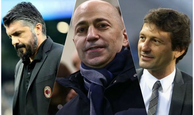 Gattuso-Gazidis-Leonardo-AC-Milan Gattuso Gazidis Leonardo AC Milan