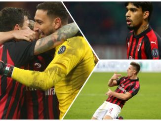 Piatek Paqueta Romagnoli Donnarumma AC Milan